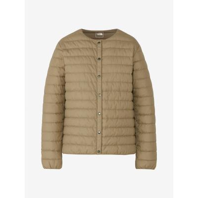 最終価格★新品★ノースフェイス　チューブダウンカーディガン　ベージュ　L 韓国 THE NORTH FACE（ザ ノースフェイス） 2025秋冬 アウトドアカジュアル