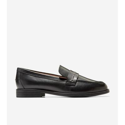 Cole Haan コールハーン　黒 レザー パンプス ローヒール24.5CM CO1659BW10689_thumb.jpg