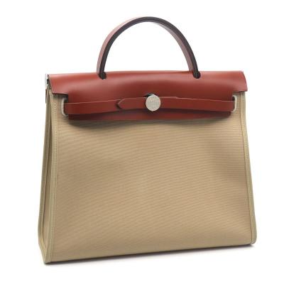エルメス エールバッグ ジップ ショルダー ブラウン Nランクhe57484gg HERMES（エルメス） エールバッグジップPM ブラウン トワルオフィシエ