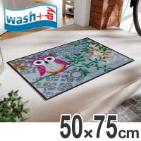 玄関マット wash+dry ウォッシュアンドドライ Amalia パープル 50×75cm （ エントランスマット マット 洗える ウォッシャブル ） | お弁当グッズのカラフルボックス