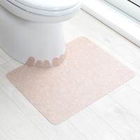 トイレマット 55×43ｃｍ 拭ける 床汚れ防止 無地 おくだけ吸着 日本製 （ トイレ マット 足元マット 撥水 ） | お弁当グッズのカラフルボックス