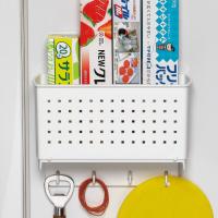 キッチン収納 冷蔵庫横 マグネットポケット フック付き （ 壁面収納 磁石 マグネット 冷蔵庫 収納 ケース ボックス ） | お弁当グッズのカラフルボックス