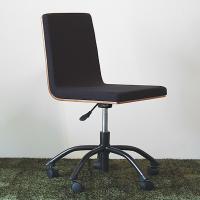 オフィスチェア 座面高39〜48cm デスクチェア キャスターチェア 木製 ファブリック チェア （ パソコンチェア 椅子 ワークチェア 肘なし 高さ調整 ） | お弁当グッズのカラフルボックス