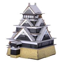 工作キット ダンボール製 hacomo kids 日本のお城 熊本城 （ ダンボール 段ボール 貯金箱 お城 おもちゃ ペーパークラフト 工作 子ども キッズ 組み立て ） | お弁当グッズのカラフルボックス