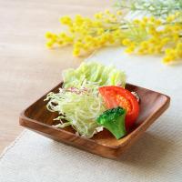 ボウル 13.5cm スクエア アカシア製 食洗機対応 （ 食器 木製食器 アカシア 皿 お皿 小皿 木製 取り皿 ） | お弁当グッズのカラフルボックス