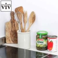 キッチンツールスタンド フリー ポット ホワイト viv （ ヴィヴ ツールスタンド 箸立て カトラリー立て カトラリー入れ 磁器 食洗機対応 花瓶 ） | お弁当グッズのカラフルボックス