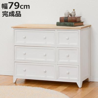 アンティーク調 ガラスキャビネット 白（家具、インテリア用品