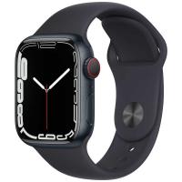 「新品・Cellularモデル」Apple Watch Series 7（GPS+Cellularモデル） 41mmミッドナイトアルミニウムケースMKHQ3J/A + ミッドナイトスポーツバンド | colorfulstar