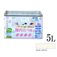 アサヒペン NEW水性インテリアカラー 屋内カベ用 ミルキーホワイト (全15色) [5L] 水性塗料 | カラーハーモニーYahoo!ショップ