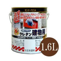 サンデーペイント 水性つやあり ウレタン建物用 とうめい（全24色） [1.6L] 水性多目的塗料 | カラーハーモニーYahoo!ショップ