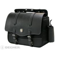 NB-10 ブラック ナイロンサドルバッグ デグナー/DEGNER シングル  ペットボトルホルダー付 | バイク用品店カムカム