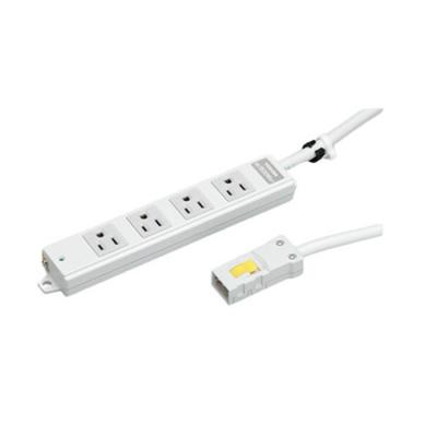 東芝OAタップ４口3m  １５個 TOSHIBA（東芝） ハーネス用OAタップ4コ口抜け止め形 ケーブル長5m 15A