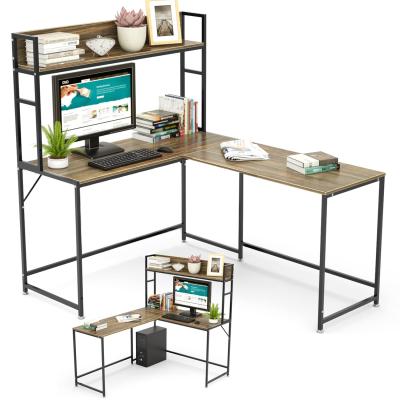L字デスク パソコンデスク ラック付きデスク 幅150cm デスク 88128 L字型棚付きワークデスク PCデスク パソコンデスク L字 ラック