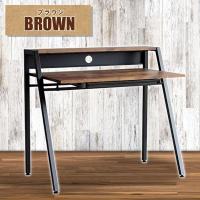 東馬 KeLT 古木風アイアンデスク パソコンデスク 机 PCデスク コンパクト 幅96cm おしゃれ 古木風