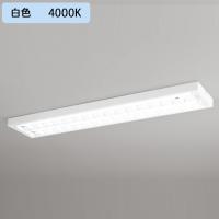 【XL551092R1C】ベースライト 片側給電・配線 40形 2500lm 直付 型下面開放(ルーバー)2灯用 白色 調光器不可 ODELIC | コンパルト