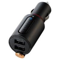 エレコム FMトランスミッター Bluetooth USB2ポート付 2.4A 重低音付 ブラック メーカー在庫品 | コンプモト ヤフー店