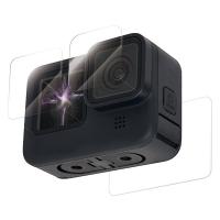 エレコム GoPro HERO9 Black用 ガラスフィルム セラミックコート モース硬度7 指紋防止 前面、背面、レンズ用各1枚 メーカー在庫品 | コンプモト ヤフー店