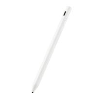 エレコム タッチペン スタイラスペン 充電式 USB Type-C 充電 磁気吸着 極細 樹脂 D型 ペン先交換可 ホワイト メーカー在庫品 | コンプモト ヤフー店
