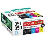 エコリカ BCI-351+350 5MP互換 エコリカ リサイクルインク CANON ブラック(顔料)、ブ メーカー在庫品 | コンプモト ヤフー店