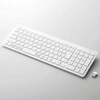 エレコム ワイヤレスコンパクトキーボード パンタグラフ式 薄型 ホワイト メーカー在庫品 | コンプモト ヤフー店
