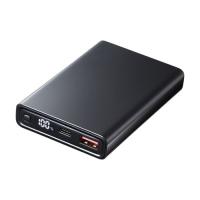 サンワサプライ モバイルバッテリー（10000mAh・PD20W・ブラック） メーカー在庫品 | コンプモト ヤフー店