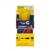 サンワサプライ KC-ALCHD30K TypeC-HDMI変換ケーブル 3m メーカー在庫品 | コンプモト ヤフー店