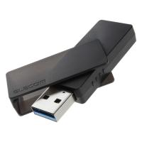 エレコム キャップ回転式USBメモリ(ブラック) 64GB ブラック メーカー在庫品 | いぃべあー ヤフー店