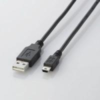 エレコム USB2.0ケーブル A-miniBタイプ 1.0m(ブラック) U2C-M10BK 目安在庫=△ | いぃべあー ヤフー店