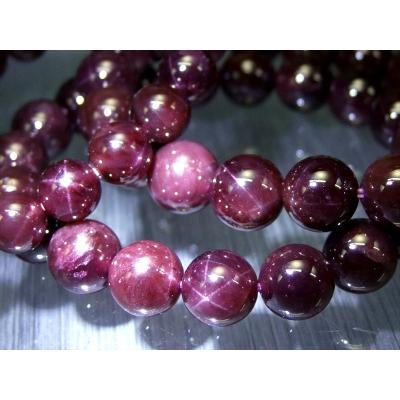 AA スターガーネットブレスレット 8mm-8.5mm×22珠前後 艶やかな質感 1