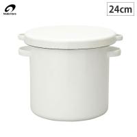 野田琺瑯 ラウンドストッカー24cm ホーロー容器 WRS-24 ホーロー 琺瑯