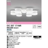 オーデリック　OC257171NR(ランプ別梱)　シャンデリア 8畳 非調光 LEDランプ 昼白色 マットホワイト | coordiroom ヤフー店