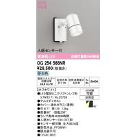 オーデリック　OG254566NR(ランプ別梱)　エクステリア スポットライト LEDランプ 昼白色 人感センサー付 防雨型 オフホワイト | coordiroom ヤフー店