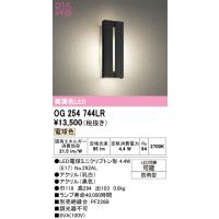 オーデリック　OG254744LR(ランプ別梱)　エクステリア ポーチライト LEDランプ 電球色 防雨型 ブラック | coordiroom ヤフー店