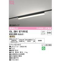 オーデリック　OL291571R1E(LED光源ユニット別梱)　ベースライト 非調光 LEDユニット交換型 電球色 レール取付型 ブラック | coordiroom ヤフー店