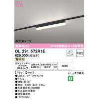 オーデリック　OL291572R1E(LED光源ユニット別梱)　ベースライト 非調光 LEDユニット交換型 電球色 レール取付型 ブラック | coordiroom ヤフー店