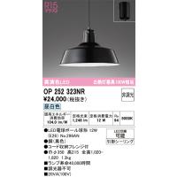 オーデリック　OP252323NR(ランプ別梱)　ペンダントライト 非調光 LEDランプ 昼白色 フレンジタイプ ブラック | coordiroom ヤフー店