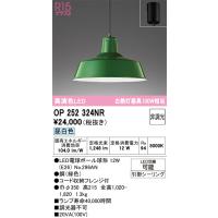 オーデリック　OP252324NR(ランプ別梱)　ペンダントライト 非調光 LEDランプ 昼白色 フレンジタイプ グリーン | coordiroom ヤフー店