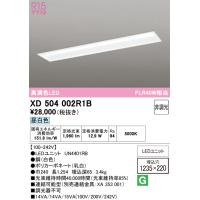 オーデリック　XD504002R1B(LED光源ユニット別梱)　ベースライト □1235×220 非調光 LEDユニット交換型 昼白色 埋込型 | coordiroom ヤフー店
