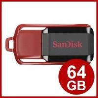 USBメモリ メモリー 64GB サンディスク SANDISK スライド式 SDCZ52-064G-B35 おしゃれ 