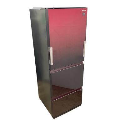 【2018年】シャープ 冷蔵庫 SJ-GW36D-R 356L ☆【シャープ】3ドア冷蔵庫 両開きドア 2018年 356L ガラストップ [SJ