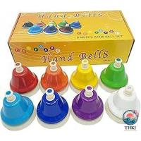 ミュージックベル 楽器 子供用 知育玩具 音楽教育 ハンドベル 初心者 クリスマス プレゼント 教育玩具 リズム練習 卓上ベル 入門用 8 音