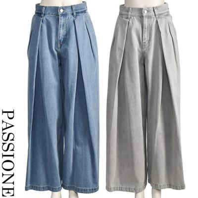 PASSIONEパシオーネブークレー裾フレアプルオーバー アイボリー38(M