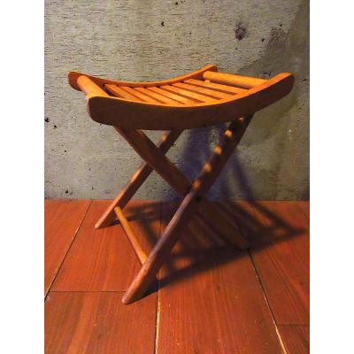 ビンテージ○ウッドフォールディングチェア○251016j2-chr雑貨