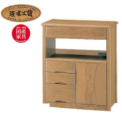 極美品 天然木製 電話台(送料込み) 家具のAKIRA 無人受付カウンター 電話台 荷物置き台 グレー