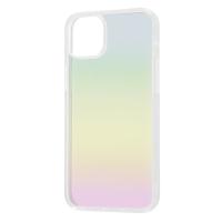 iPhone 14Plus クリア スマホ ケース カバー ガラス ハイブリッド オーロラ 虹色 透明 レインボー 耐衝撃 エアクッション | CROSS ROAD Yahoo!店