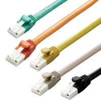 エレコム LANケーブル CAT6A 1m 高速 10Gbps ストレート 爪折れ防止 RoHS指令準拠 ブラック/オレンジ/グリーン/ライトグレー/イエロー | CROSS ROAD Yahoo!店