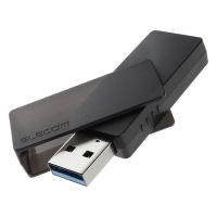 USBメモリ 64GB USB 5Gbps(USB3.2(Gen1)/2.0) USB-A 回転式キャップ 誤回転防止 ホコリ混入防止 スライドロック 【 Windows 11/10 macOS PC 他対応 】 ブラック | CROSS ROAD Yahoo!店