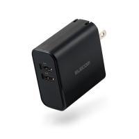 エレコム スマホ充電器 USB充電器 4.8A出力 USB-Aメス2ポート おまかせ充電搭載 ブラック MPA-ACU05BK | CROSS ROAD Yahoo!店