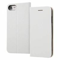 iPhone SE 第3世代 第2世代 8 7 手帳型ケース ホワイト カバー マグネット スタンド カードポケット ストラップホール シンプル | CROSS ROAD Yahoo!店