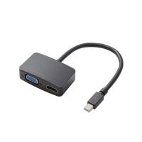 エレコム 変換アダプタ MiniDisplayPort  to  HDMI 19ピン   VGA D-Sub15ピン  Surface サーフェスシリーズに最適 ブラック TB-MDPHDVGABK | CROSS ROAD Yahoo!店